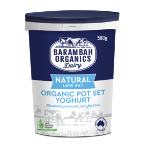 500g of Natural Low Fat Yoghurt - Natural Yoghurt - Barambah Organics