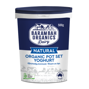 500g of All Natural Full Fat Yoghurt - Natural Yoghurt - Barambah Organics