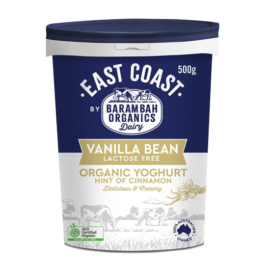 500g of Organic Vanilla Bean Yoghurt - Healthy Yoghurt - Barambah Organics