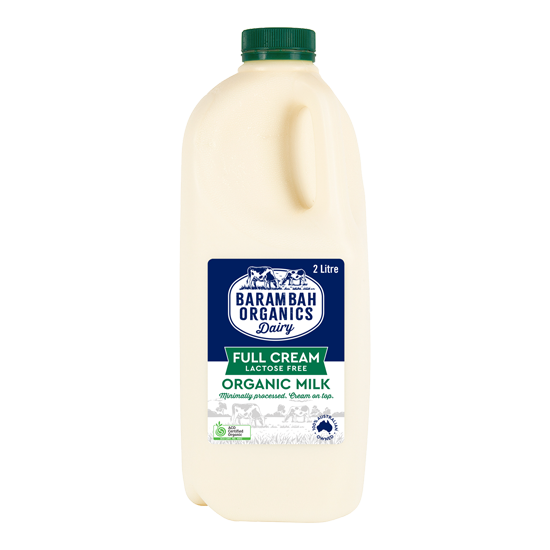 2 Liters of Lactose Free Milk - Barambah Lactose Free Milk - Barambah Organics